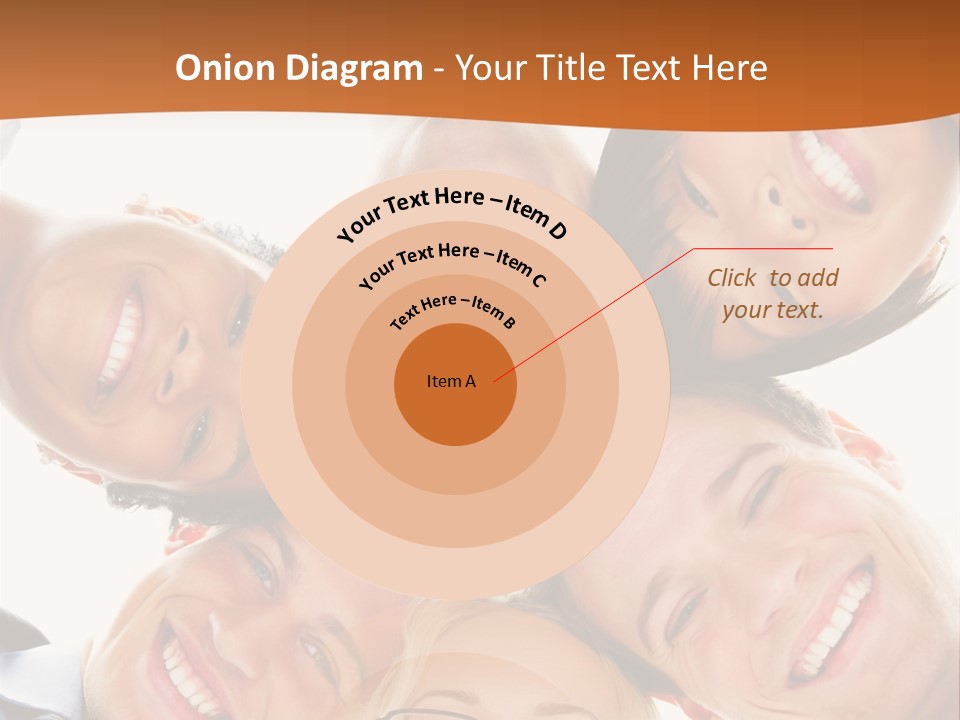 A Group Of People Standing In A Circle With Their Heads Together PowerPoint Template