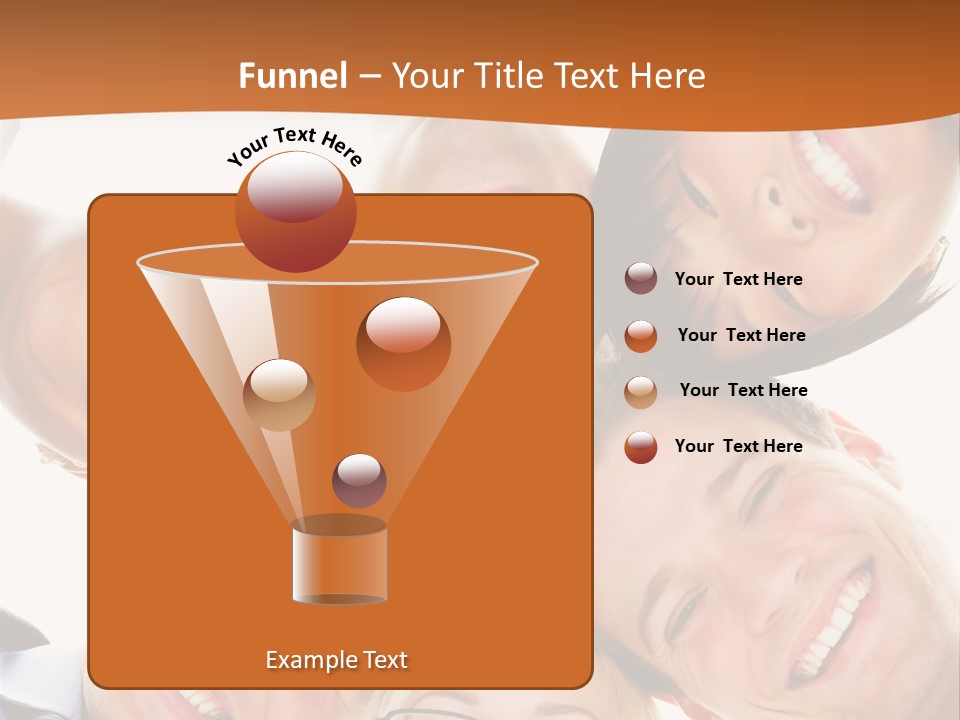 A Group Of People Standing In A Circle With Their Heads Together PowerPoint Template