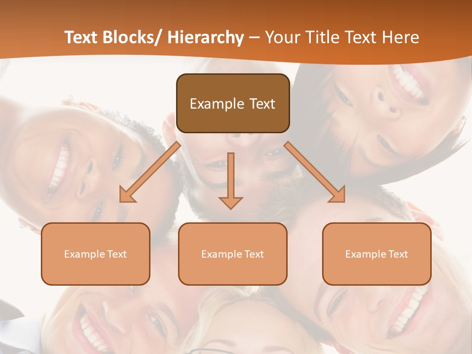 A Group Of People Standing In A Circle With Their Heads Together PowerPoint Template