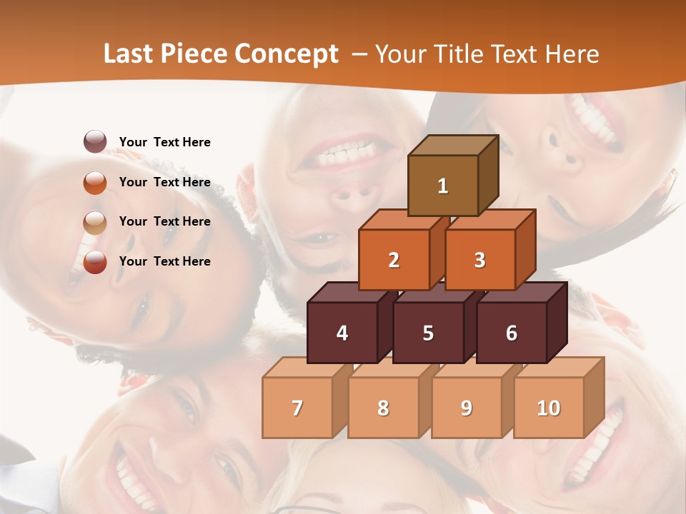 A Group Of People Standing In A Circle With Their Heads Together PowerPoint Template