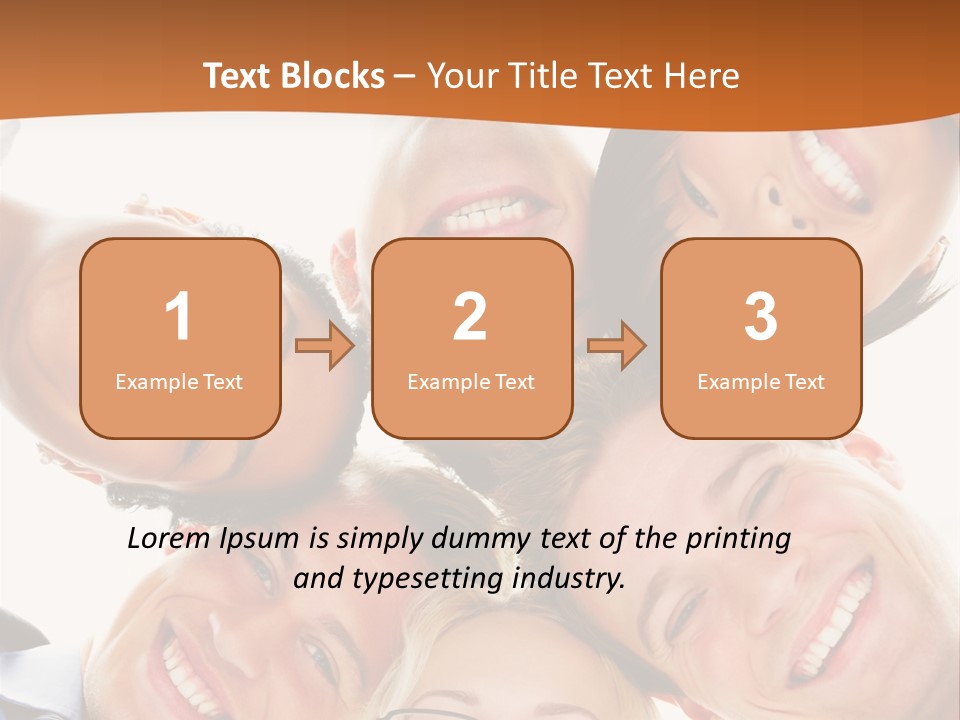 A Group Of People Standing In A Circle With Their Heads Together PowerPoint Template