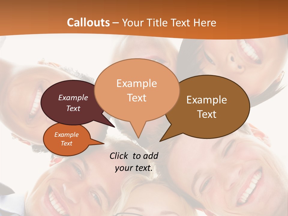 A Group Of People Standing In A Circle With Their Heads Together PowerPoint Template