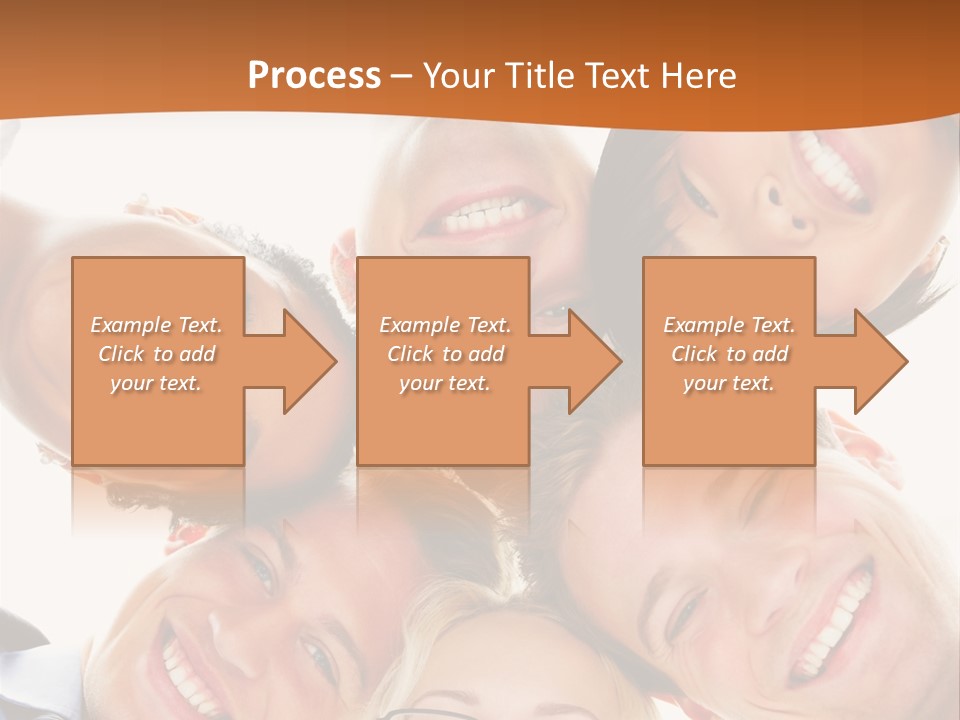 A Group Of People Standing In A Circle With Their Heads Together PowerPoint Template