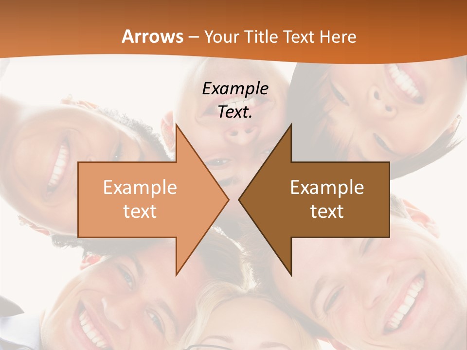 A Group Of People Standing In A Circle With Their Heads Together PowerPoint Template