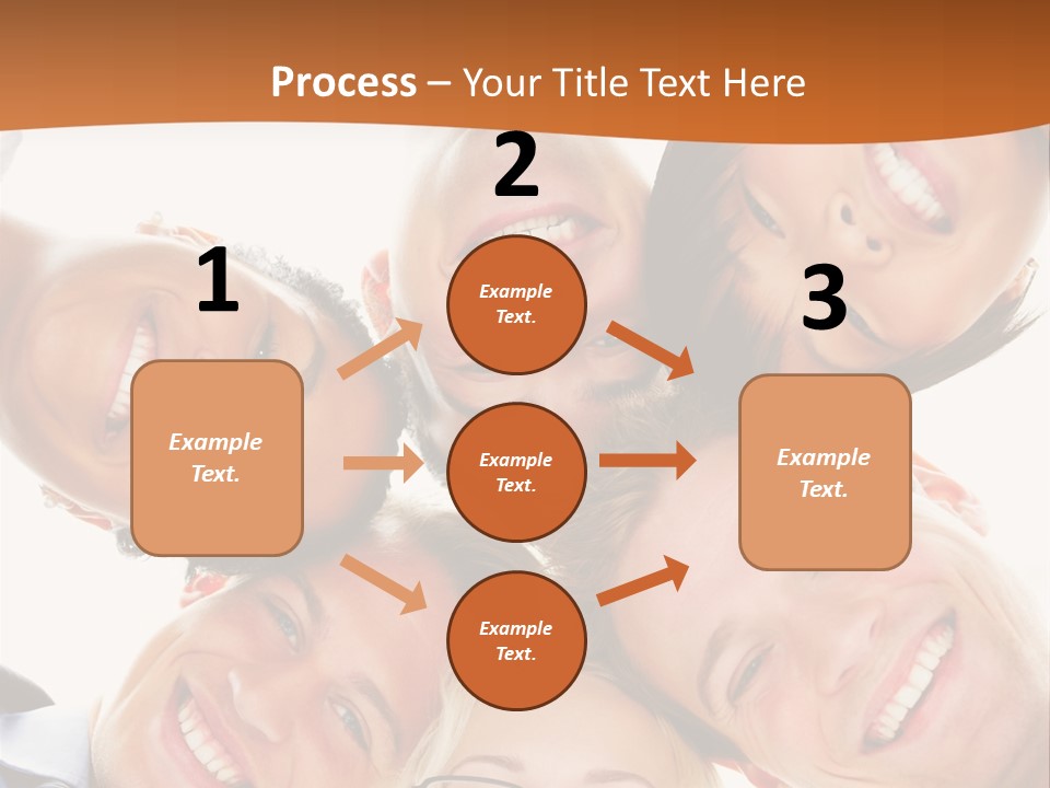 A Group Of People Standing In A Circle With Their Heads Together PowerPoint Template