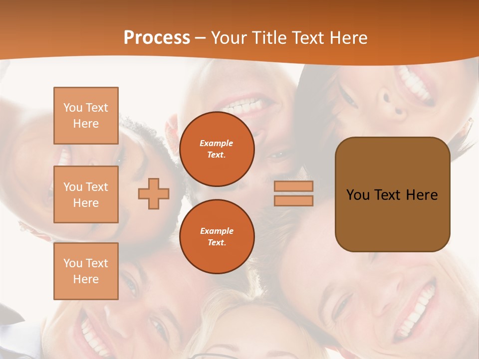 A Group Of People Standing In A Circle With Their Heads Together PowerPoint Template