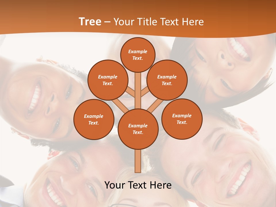 A Group Of People Standing In A Circle With Their Heads Together PowerPoint Template