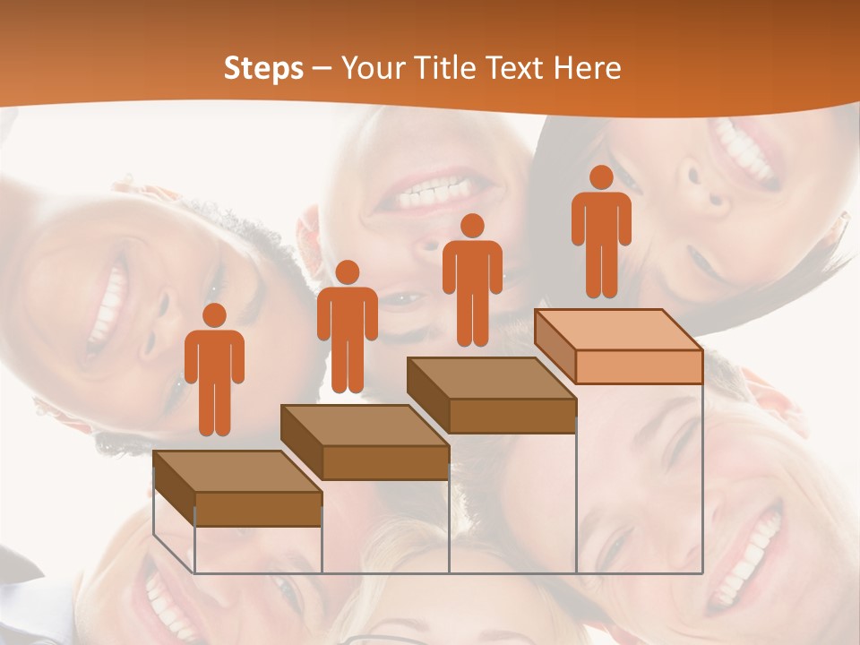 A Group Of People Standing In A Circle With Their Heads Together PowerPoint Template