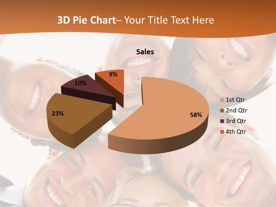 A Group Of People Standing In A Circle With Their Heads Together PowerPoint Template