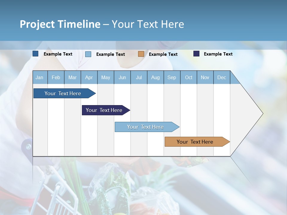 A Woman Is Shopping In A Grocery Store PowerPoint Template