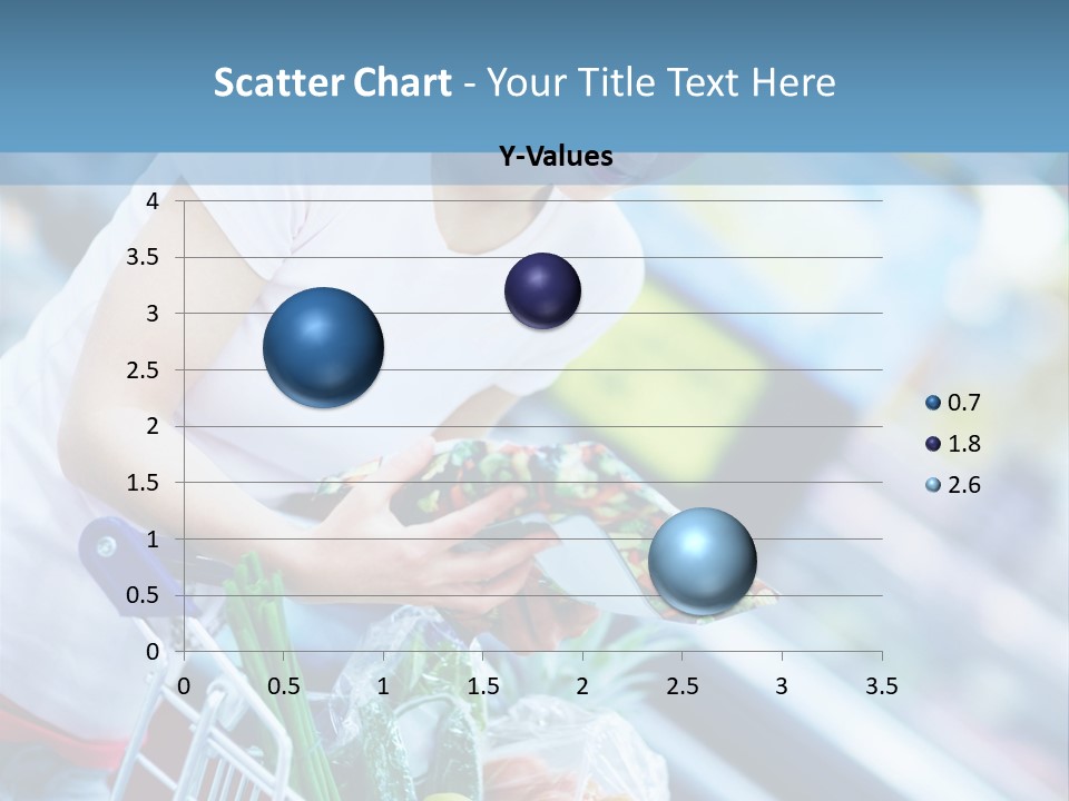 A Woman Is Shopping In A Grocery Store PowerPoint Template
