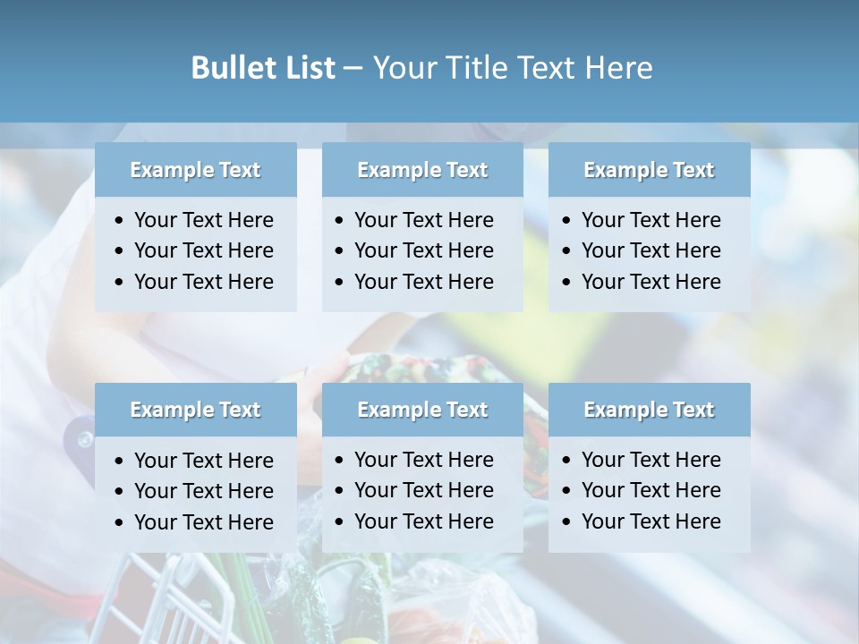 A Woman Is Shopping In A Grocery Store PowerPoint Template