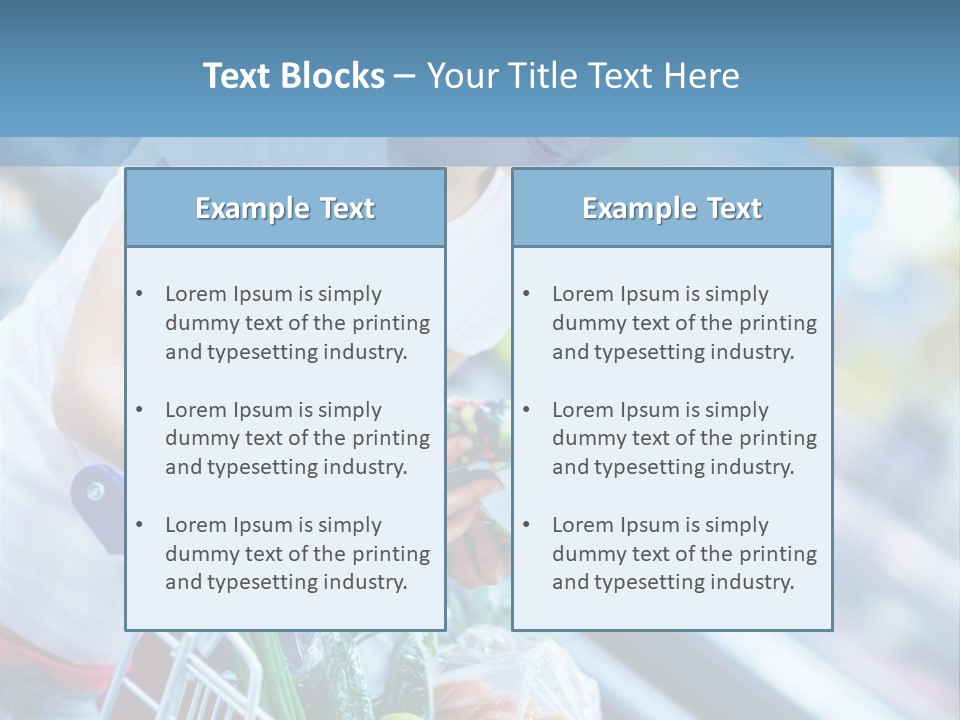 A Woman Is Shopping In A Grocery Store PowerPoint Template