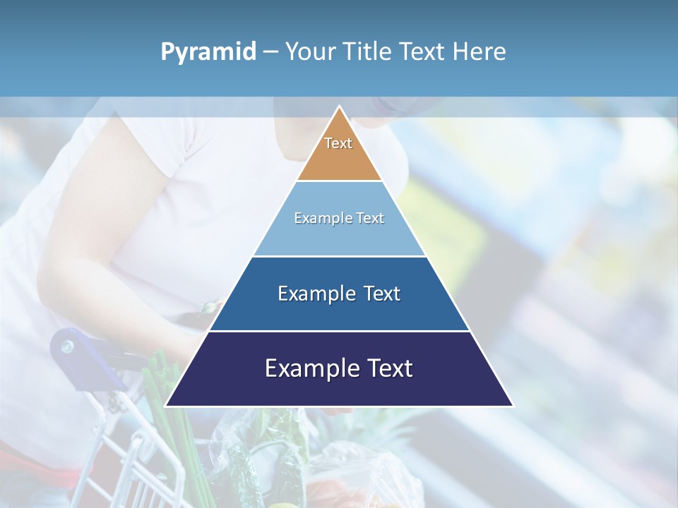 A Woman Is Shopping In A Grocery Store PowerPoint Template