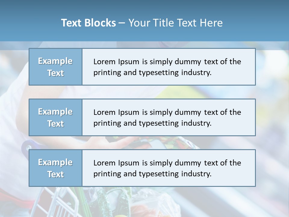 A Woman Is Shopping In A Grocery Store PowerPoint Template
