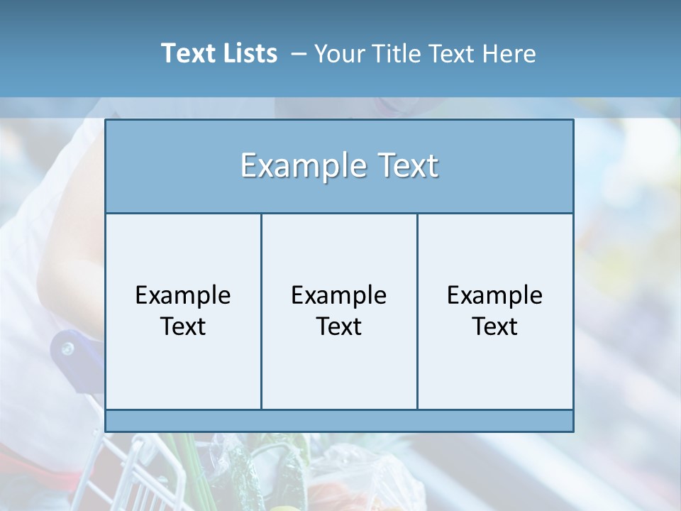 A Woman Is Shopping In A Grocery Store PowerPoint Template