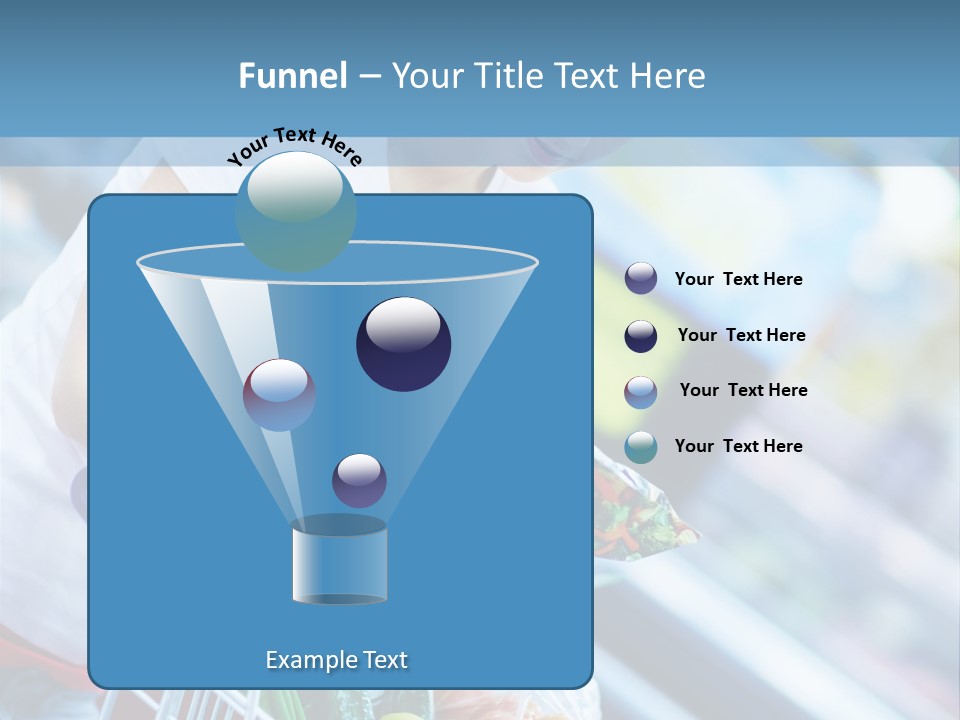A Woman Is Shopping In A Grocery Store PowerPoint Template