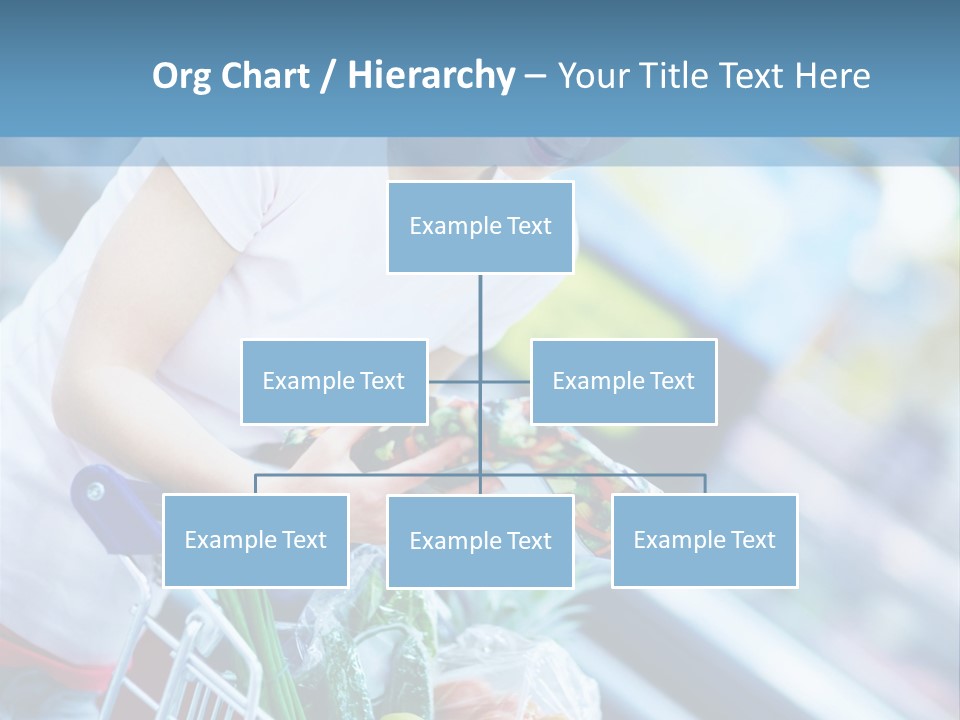 A Woman Is Shopping In A Grocery Store PowerPoint Template