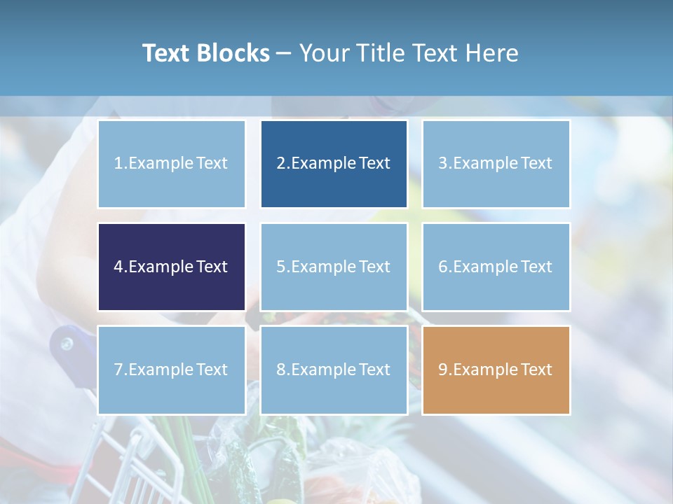 A Woman Is Shopping In A Grocery Store PowerPoint Template
