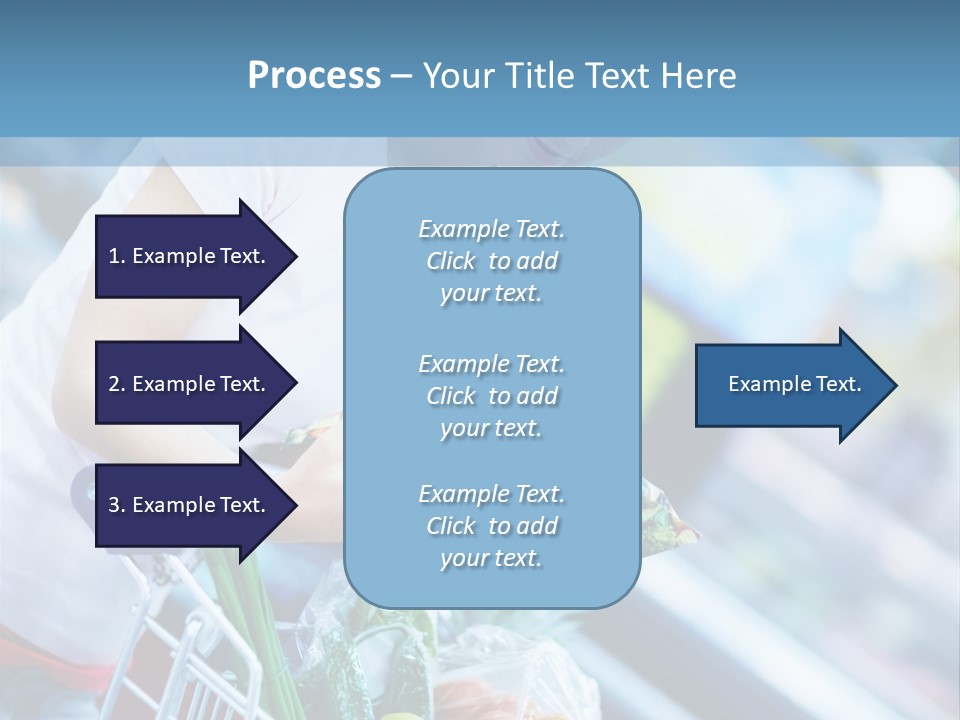 A Woman Is Shopping In A Grocery Store PowerPoint Template
