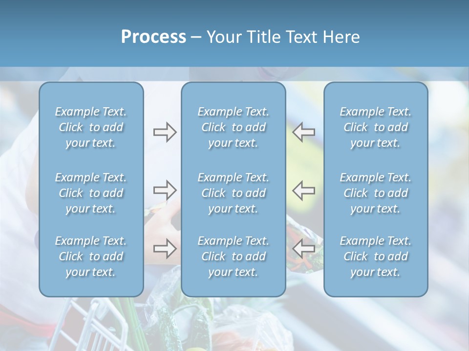 A Woman Is Shopping In A Grocery Store PowerPoint Template