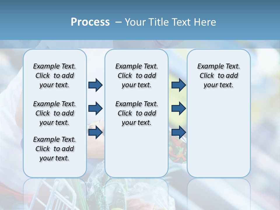 A Woman Is Shopping In A Grocery Store PowerPoint Template