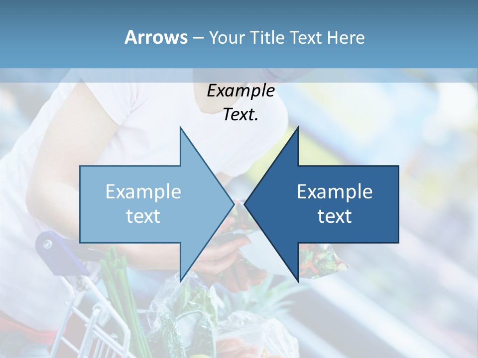 A Woman Is Shopping In A Grocery Store PowerPoint Template