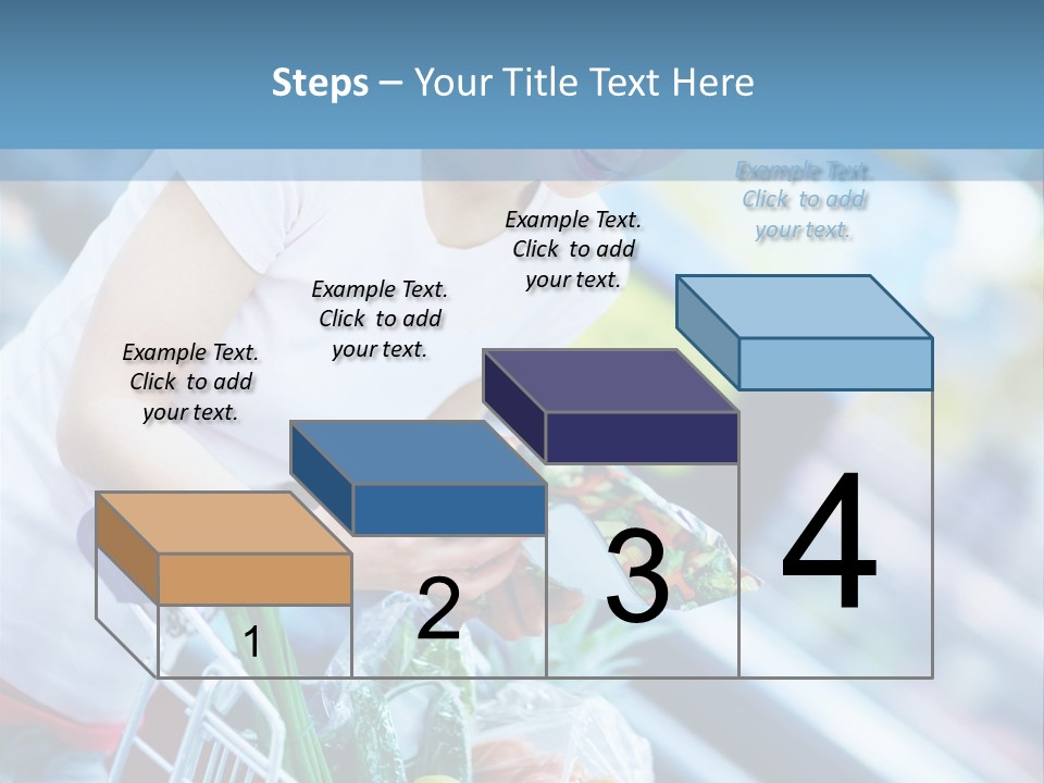 A Woman Is Shopping In A Grocery Store PowerPoint Template