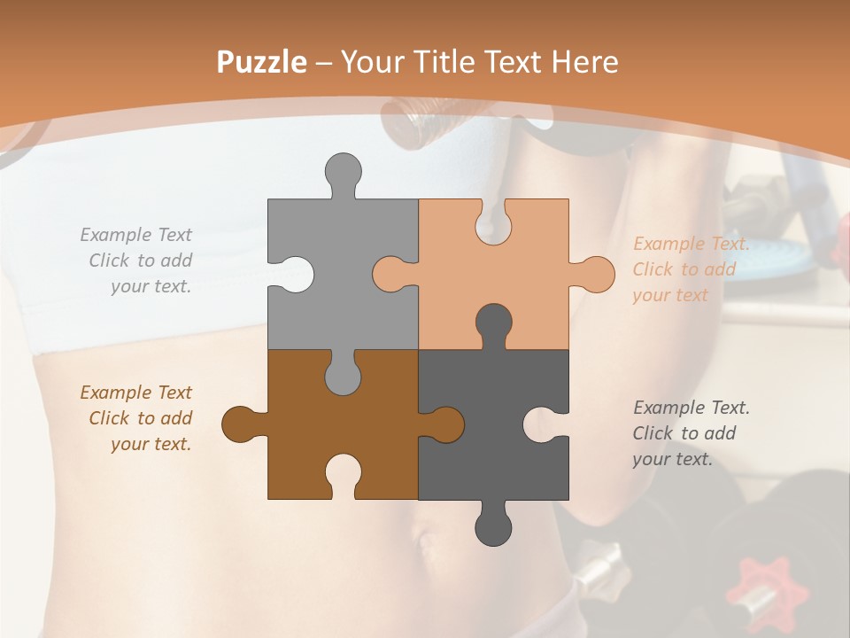 Working Workout Lifestyle PowerPoint Template