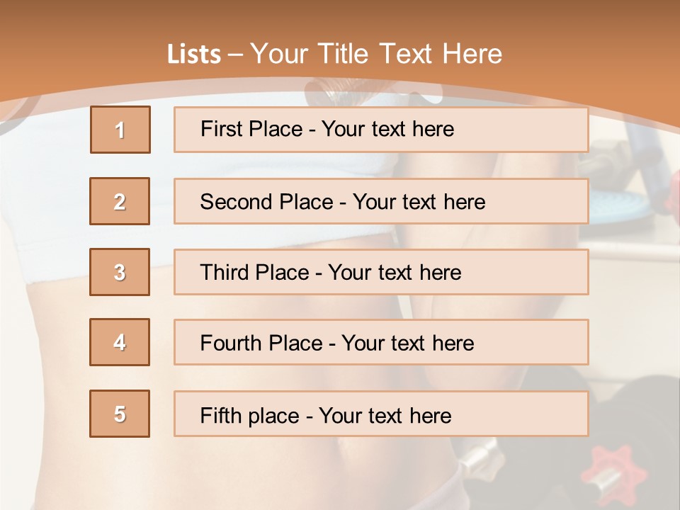 Working Workout Lifestyle PowerPoint Template