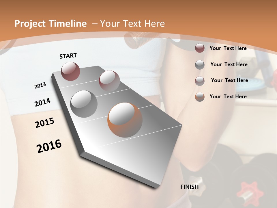 Working Workout Lifestyle PowerPoint Template
