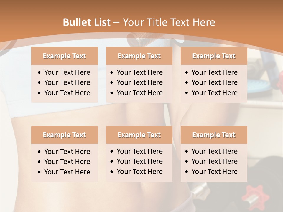 Working Workout Lifestyle PowerPoint Template