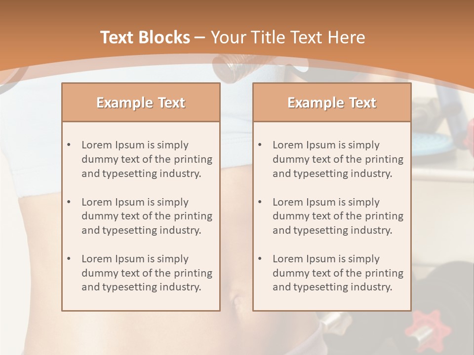 Working Workout Lifestyle PowerPoint Template