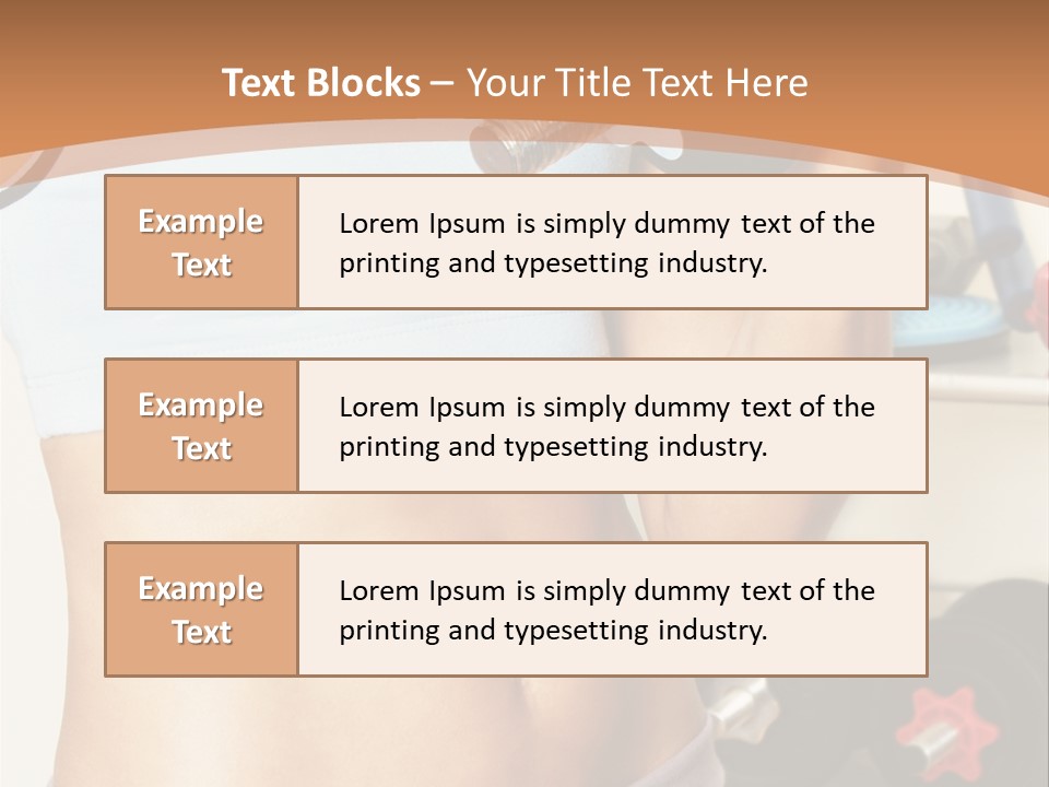 Working Workout Lifestyle PowerPoint Template