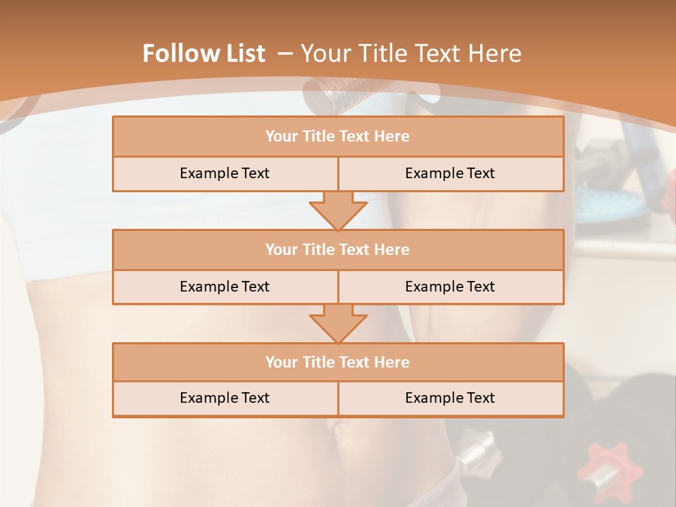 Working Workout Lifestyle PowerPoint Template