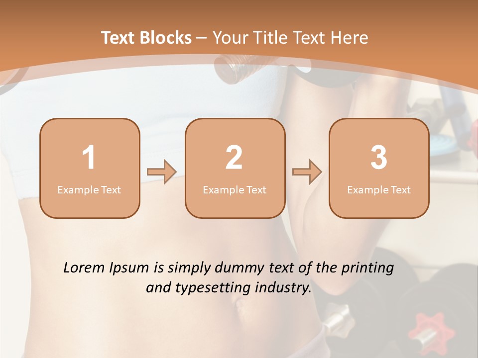 Working Workout Lifestyle PowerPoint Template