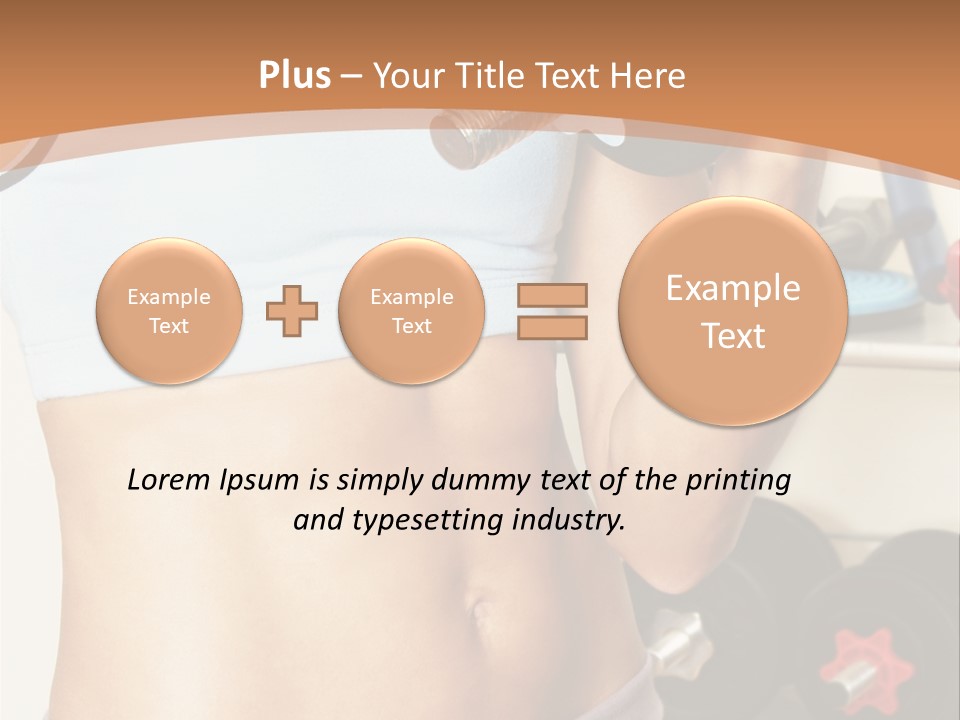 Working Workout Lifestyle PowerPoint Template