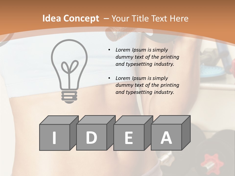 Working Workout Lifestyle PowerPoint Template