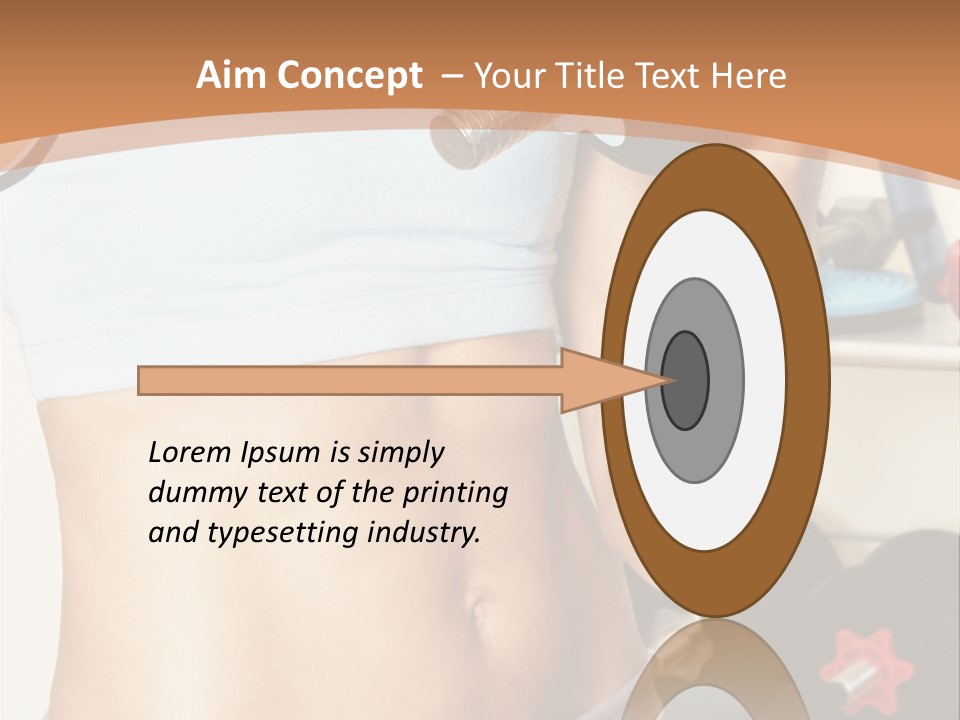 Working Workout Lifestyle PowerPoint Template