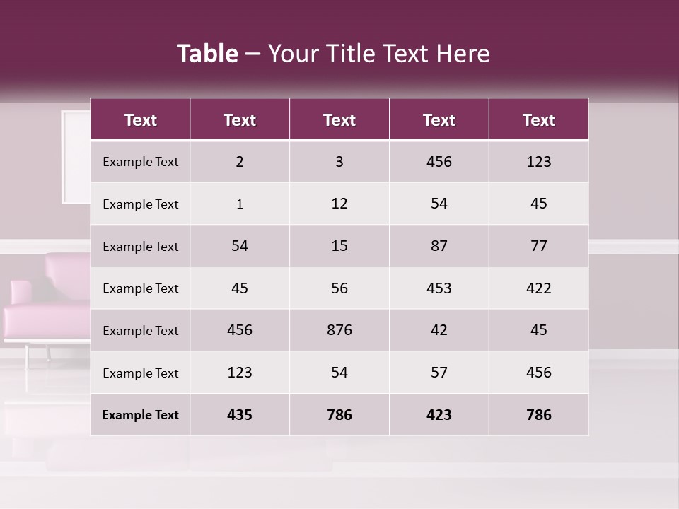 Purple Modern Comfort PowerPoint Template