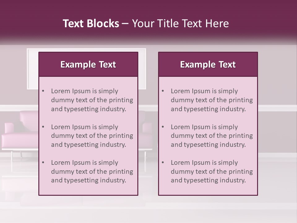 Purple Modern Comfort PowerPoint Template