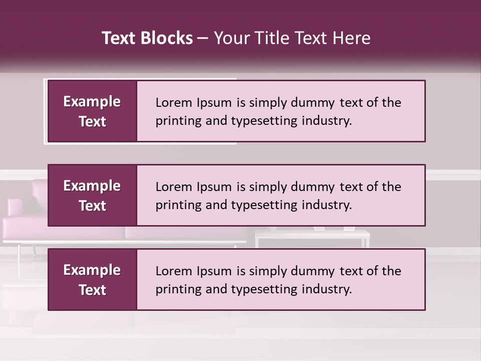 Purple Modern Comfort PowerPoint Template