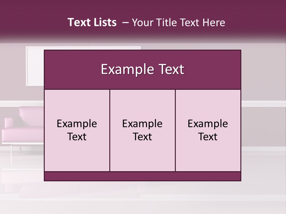 Purple Modern Comfort PowerPoint Template