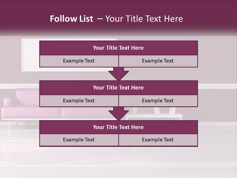 Purple Modern Comfort PowerPoint Template