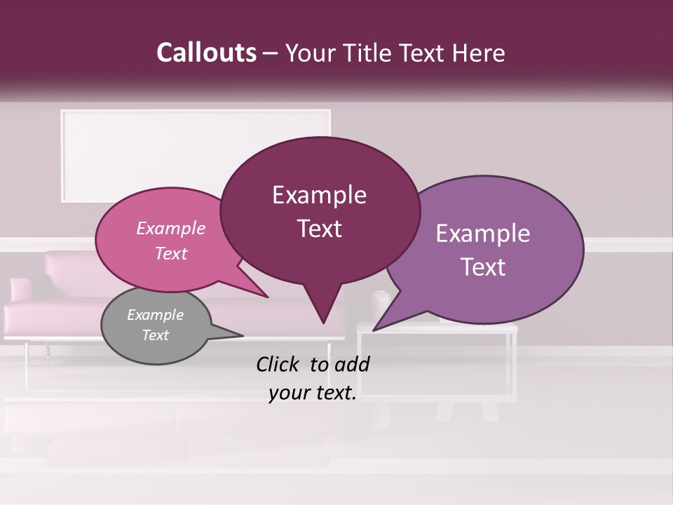 Purple Modern Comfort PowerPoint Template
