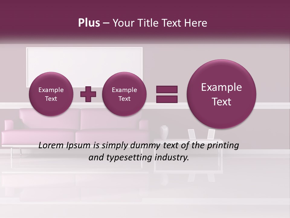 Purple Modern Comfort PowerPoint Template