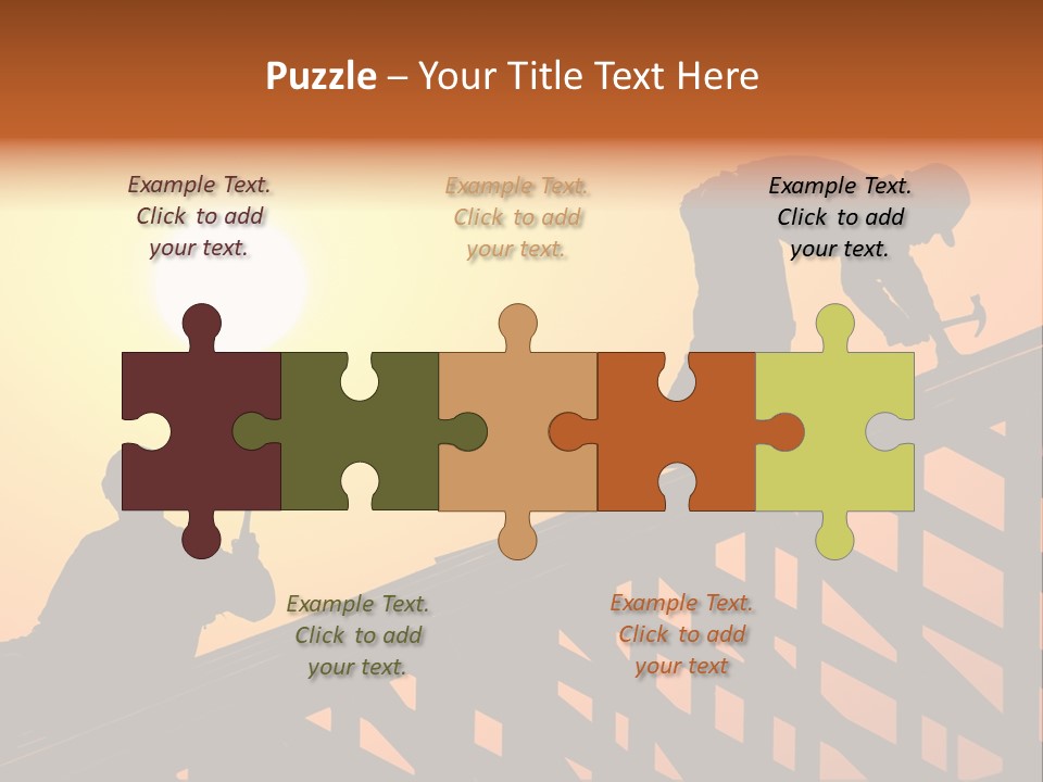 Profession Hammer Worker PowerPoint Template