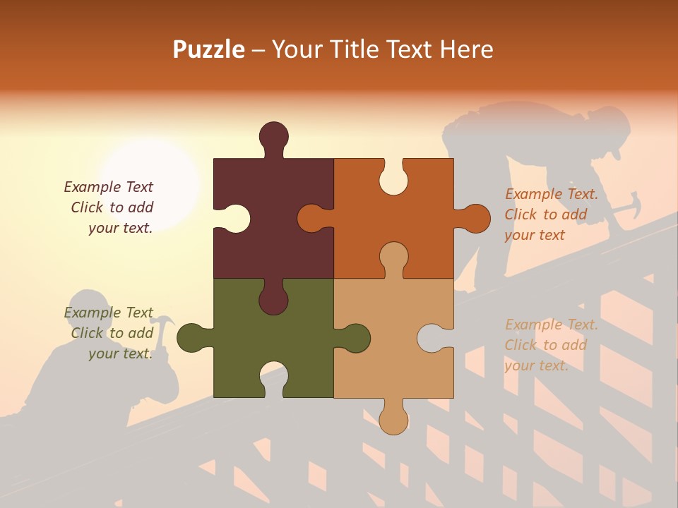 Profession Hammer Worker PowerPoint Template