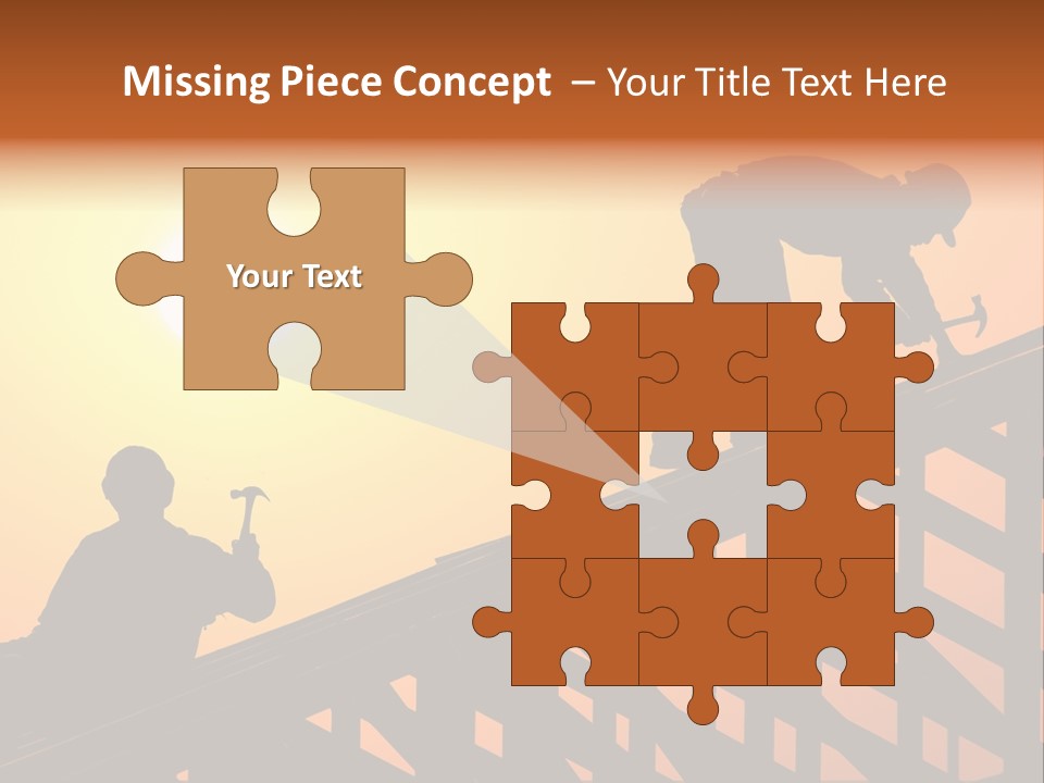Profession Hammer Worker PowerPoint Template