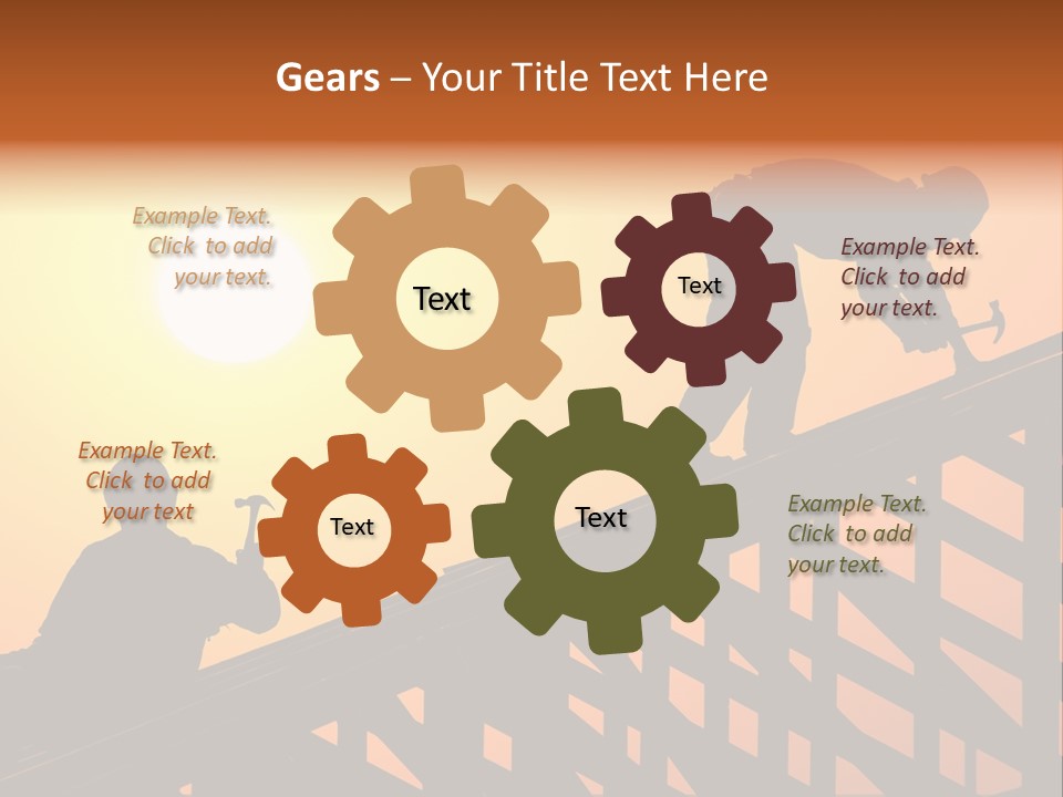 Profession Hammer Worker PowerPoint Template